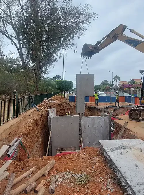 Travaux de renforcement et sécurisation sur le réseaux d’eau potable à Salé au Maroc